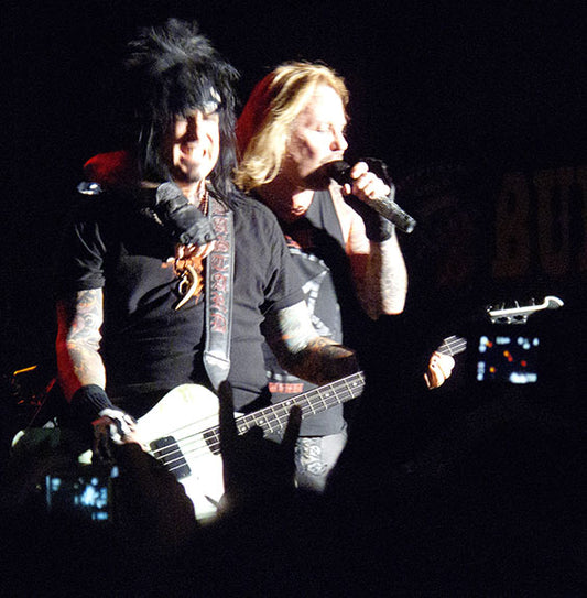 Motley Crue performs at the Buffalo Chip in Sturgis, South Dakota