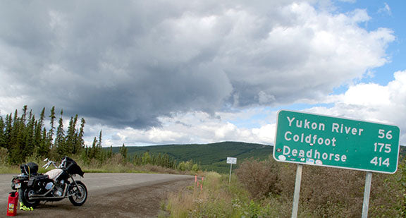 Alaska’s Dalton Highway is bereft of service stations, so be sure to plan your motorcycle adventure accordingly and come prepared with any supplies you might need
