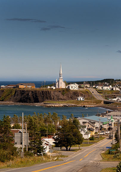 Grande-Vallee town center in Quebec, Canada