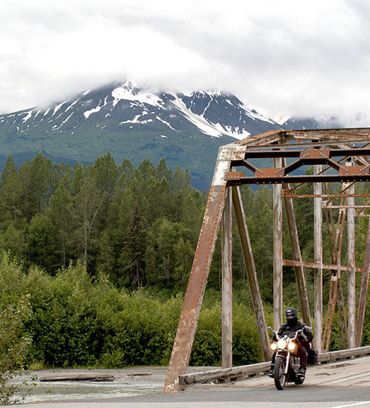 Which is rustier: photographer Geoffrey Kula's 1995 Honda Shadow VT1100 motorcycle or this bridge?