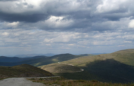 The Canadian side of the Top of the World Highway 