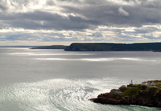 The Fort Amherst Lighthouse guards the entrance to the harbor of St. John's, Newfoundland in Canada